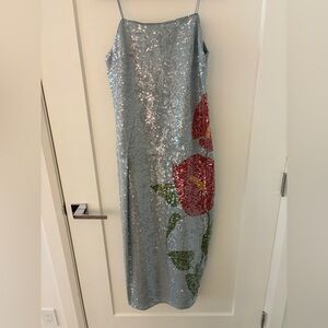 Farm Rio Floral Sequin Dress